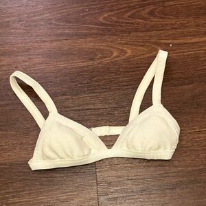 White billabong triangle bikini top